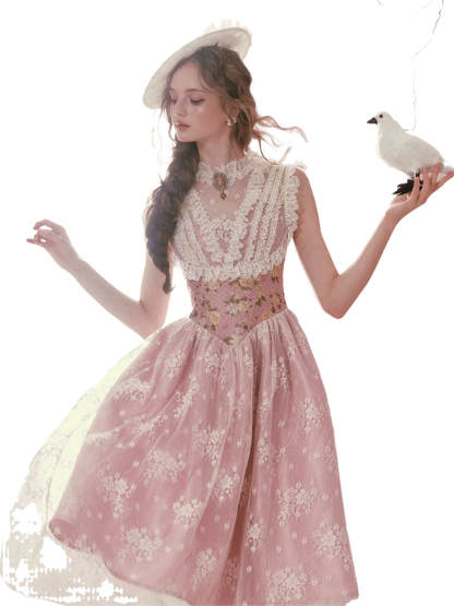 Rose Ode Rococo Couture Dress