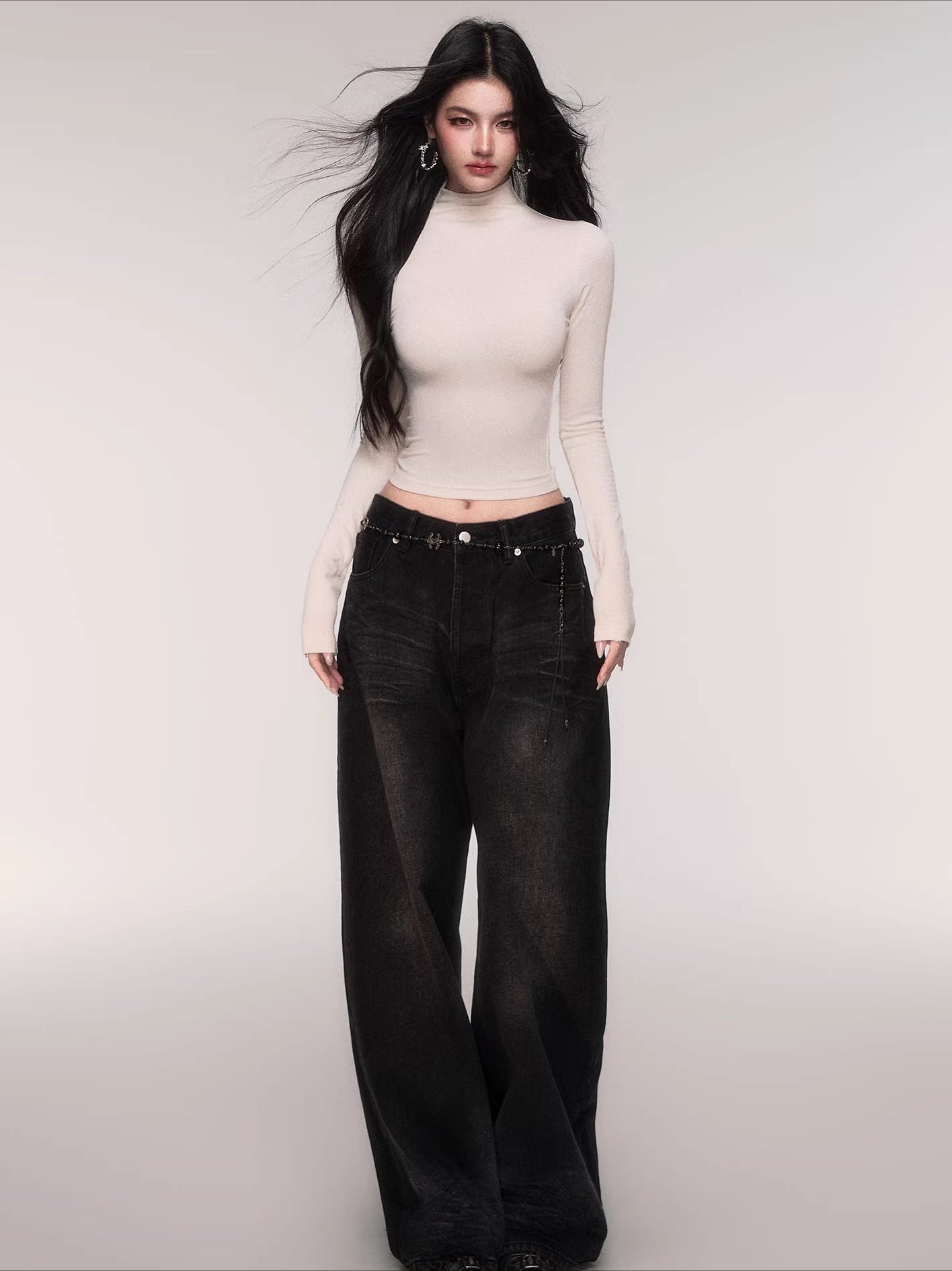 High-Stretch Mock-Neck Slim-Fit Base Layer