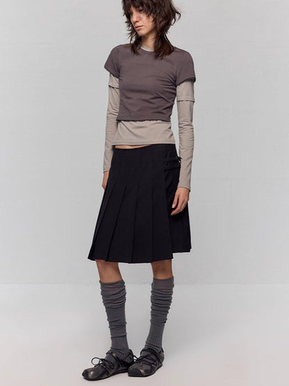 Embroidered Leather Mary Jane Ballet Flats