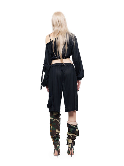 Convertible Asymmetric Two-Piece Set