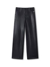 Matte Mid-Rise Leather Pants - CHINASQUAD