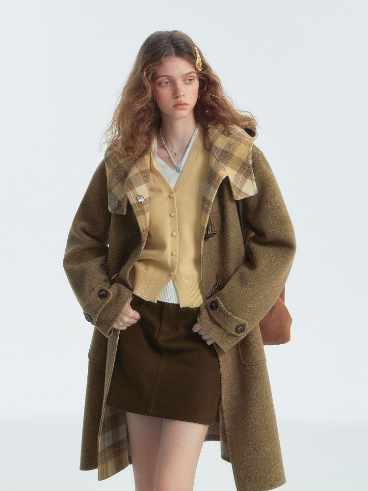 Double-Faced Wool Toggle Coat