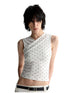 Two-Piece Polka-Dot Printed Sleeveless Vest - CHINASQUAD