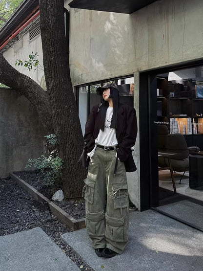 Logo Eyelet Genuine Leather Belt