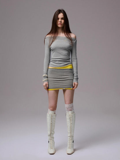Knitted Slim Bolero Shrug &amp; Tube Top Set