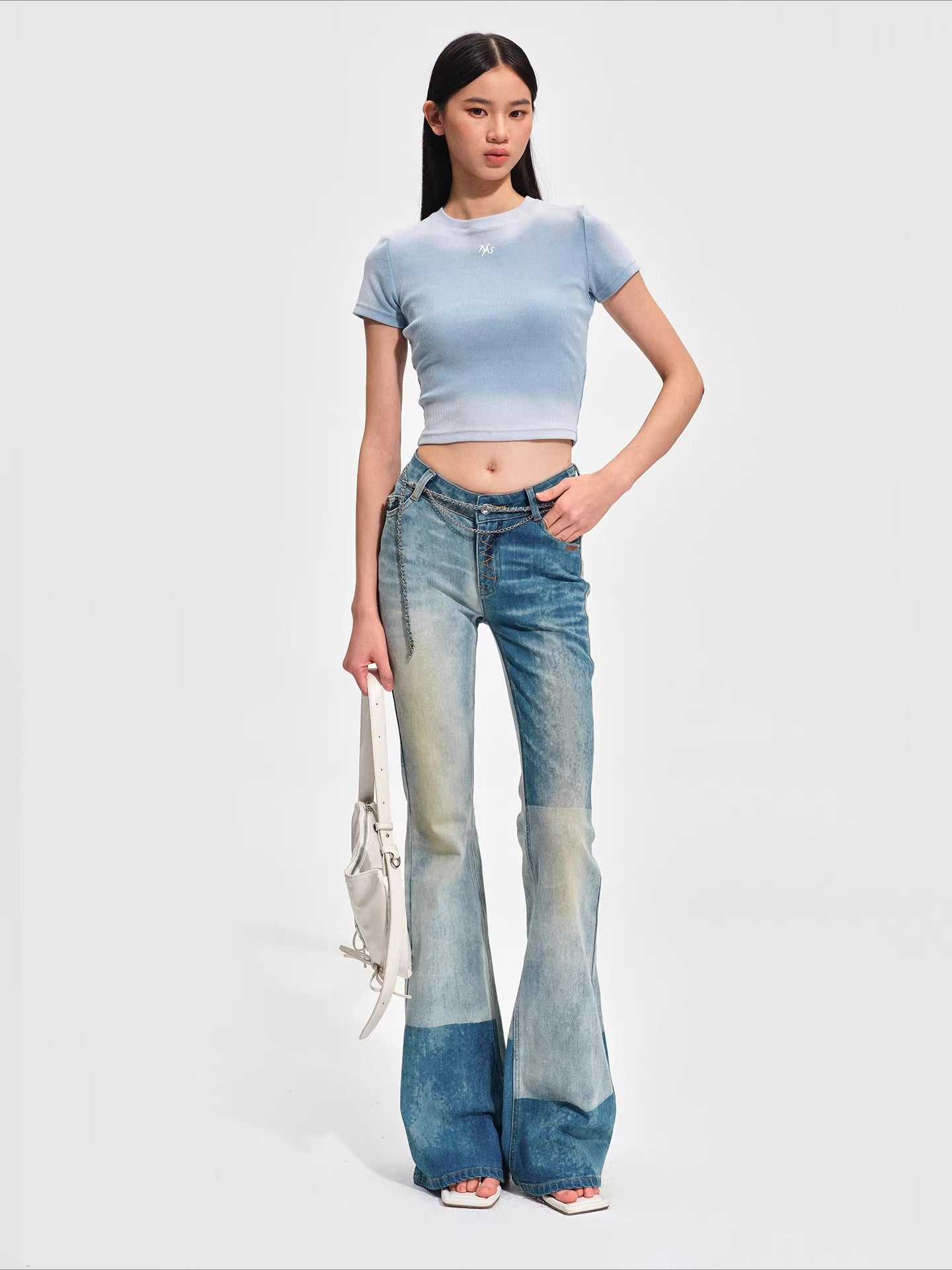 Equestrian Crest Fitted Crop T-Shirt