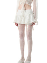 White & Black Lace Edge Mini Skirt - CHINASQUAD