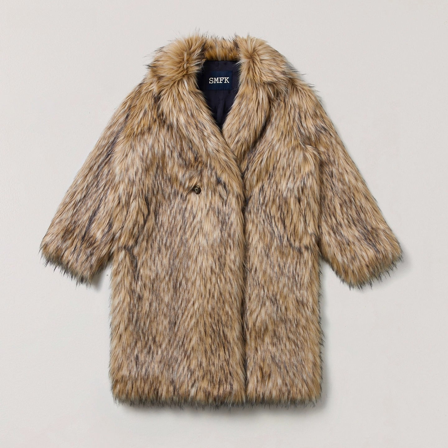 Cross Relic Wilderness Hunter Long Faux Fur Coat