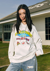 Cartoon Club Logo Basic Hoodie - CHINASQUAD