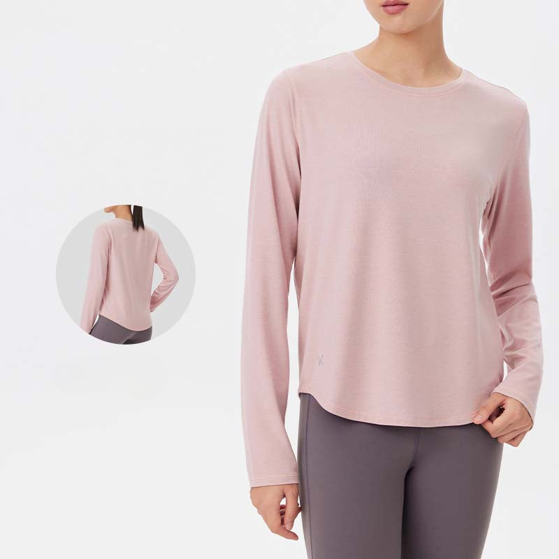 Round-neck Long-sleeve Pilates Training Top