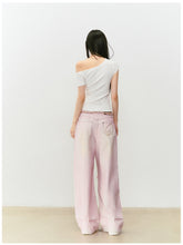 Pink Washed Distressed Jeans - CHINASQUAD