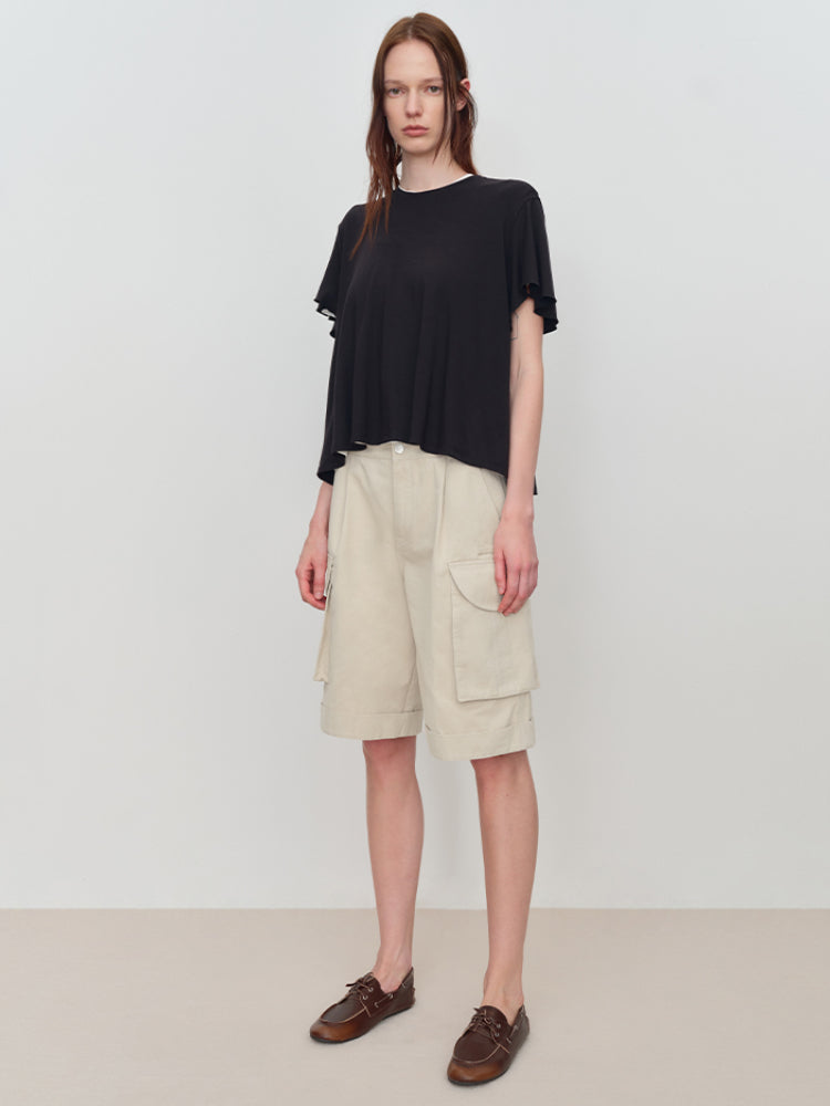 Cargo Pocket Low-Rise Shorts - CHINASQUAD