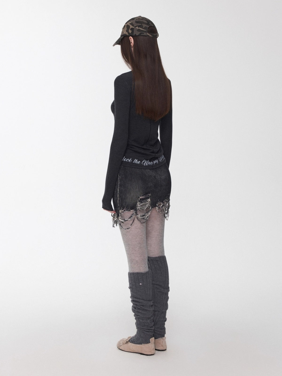 Wool Blend Over-the-Knee Slouchy Socks