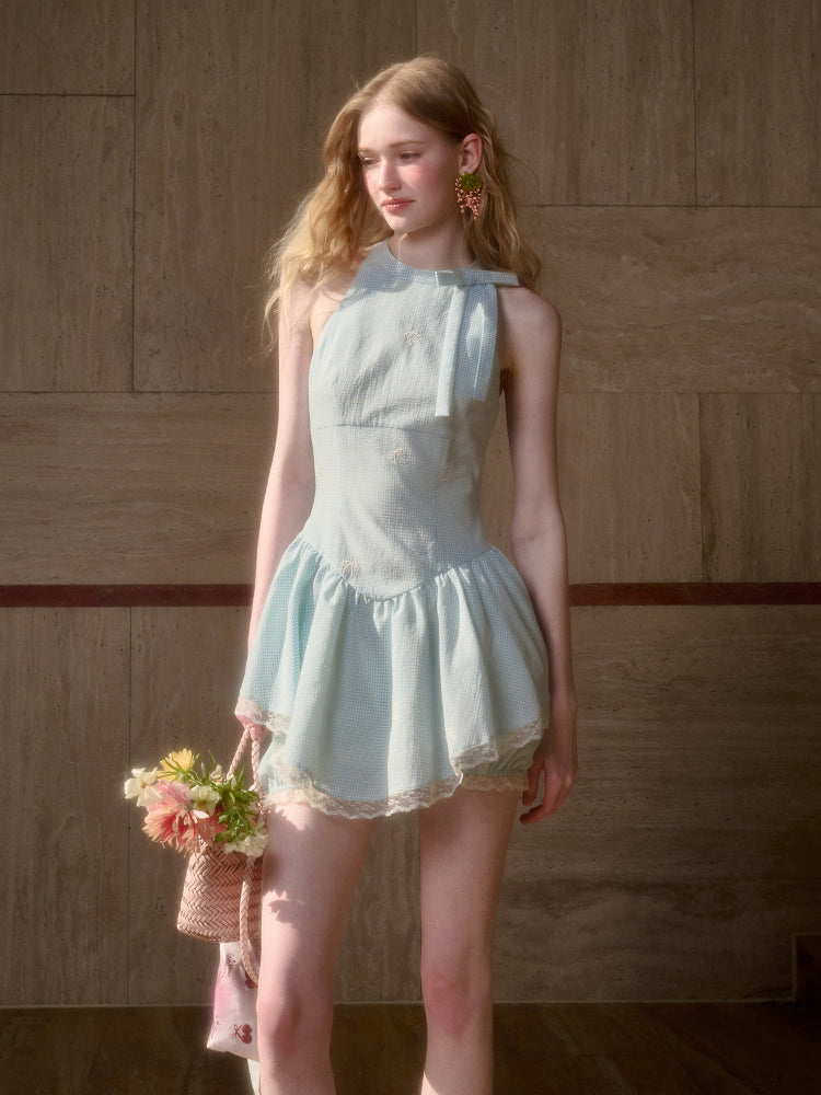 Summer Cool Sea Salt Blue Dress - CHINASQUAD