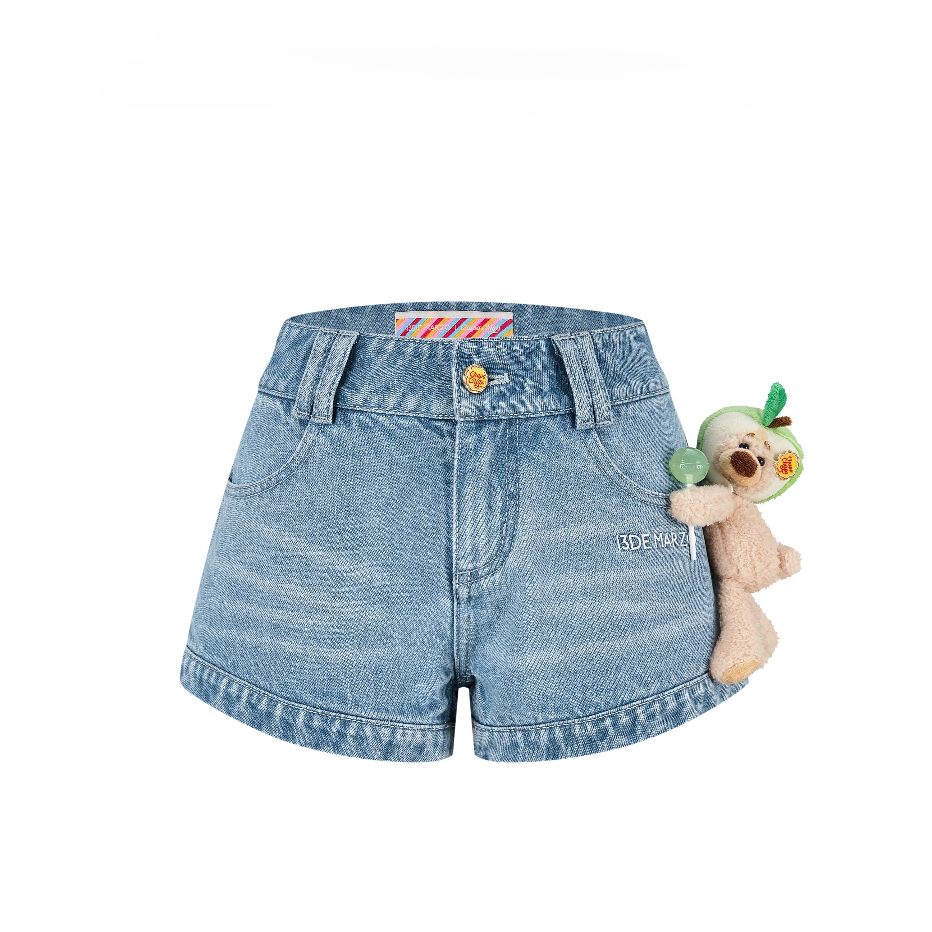 Lollipop V-Waist Slim-Fit Shorts