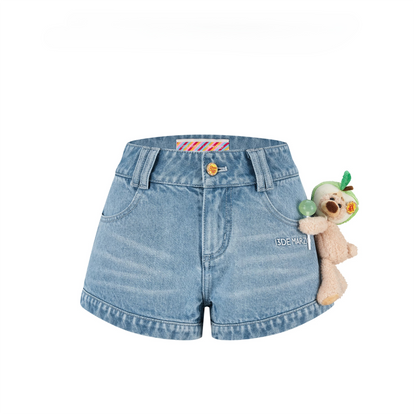 Lollipop V-Waist Slim-Fit Shorts