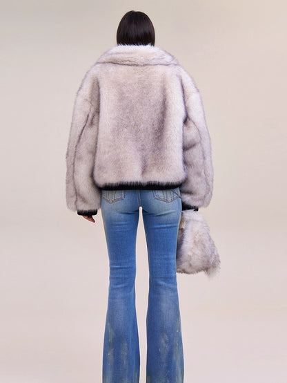 Arctic Cross Faux Fur Jacket