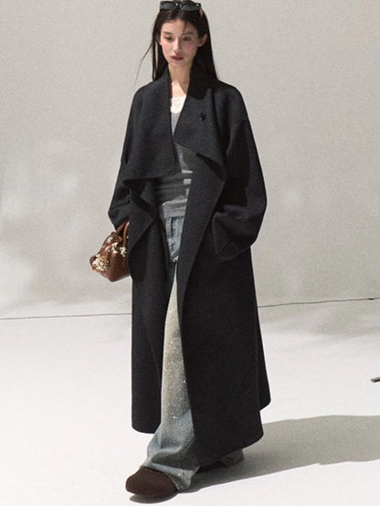 Tailored Pure Wool Long Coat