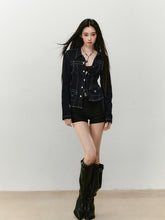 Original Color Denim Slim Fit Jacket - CHINASQUAD