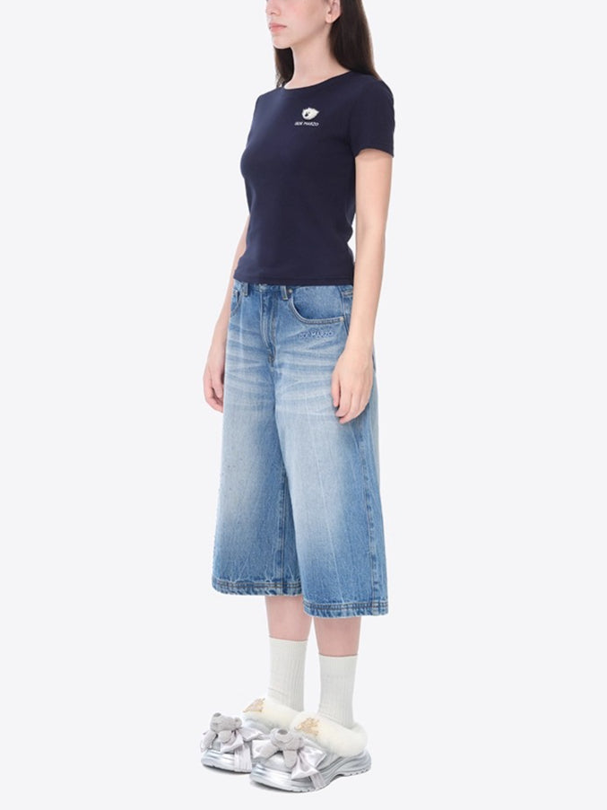 Plush Bear Platform Mule Snow Slippers