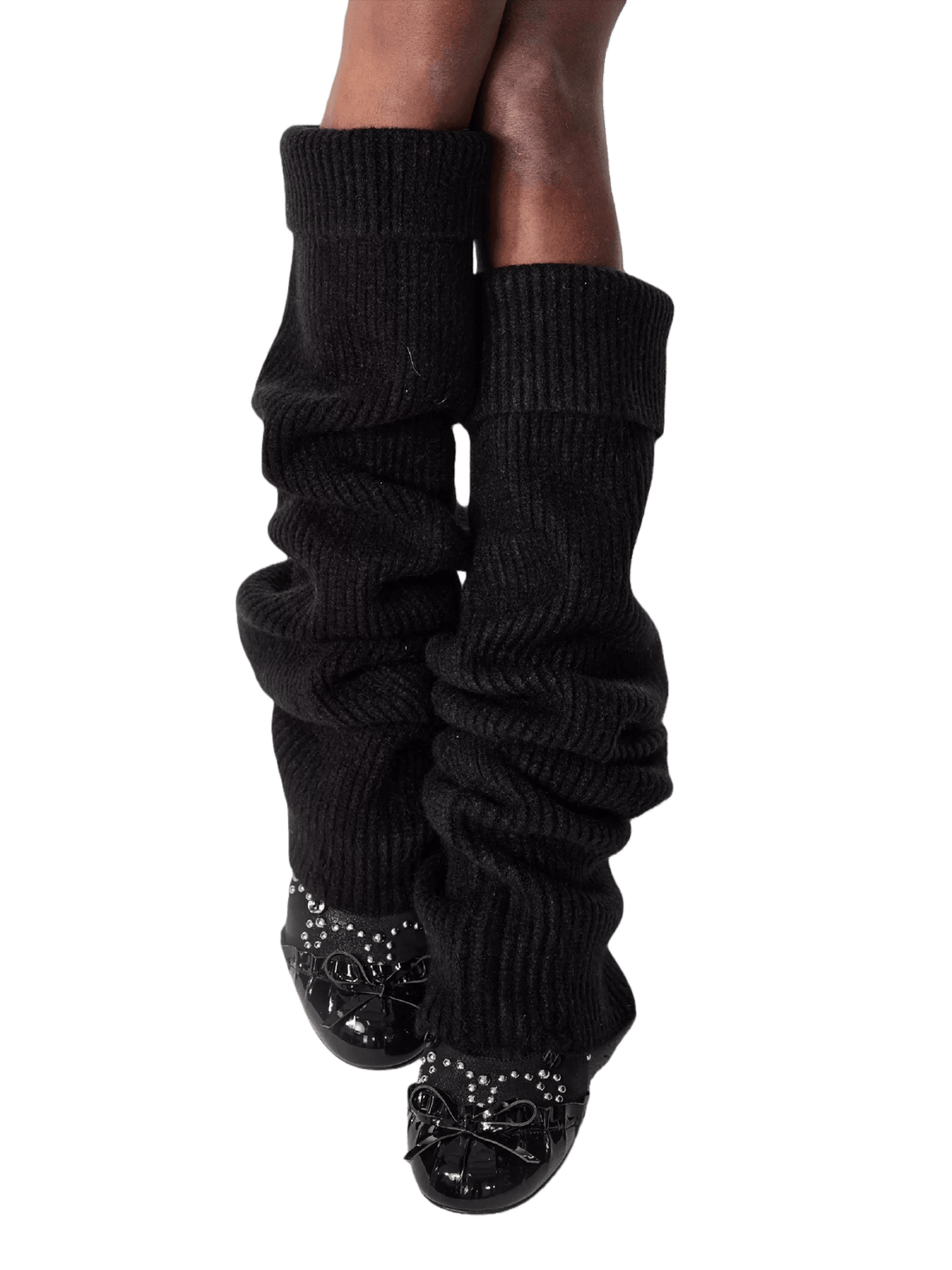 Studded Bow Mary Jane Ballet Flats