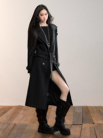 Convertible Wool-Blend Detachable Coat