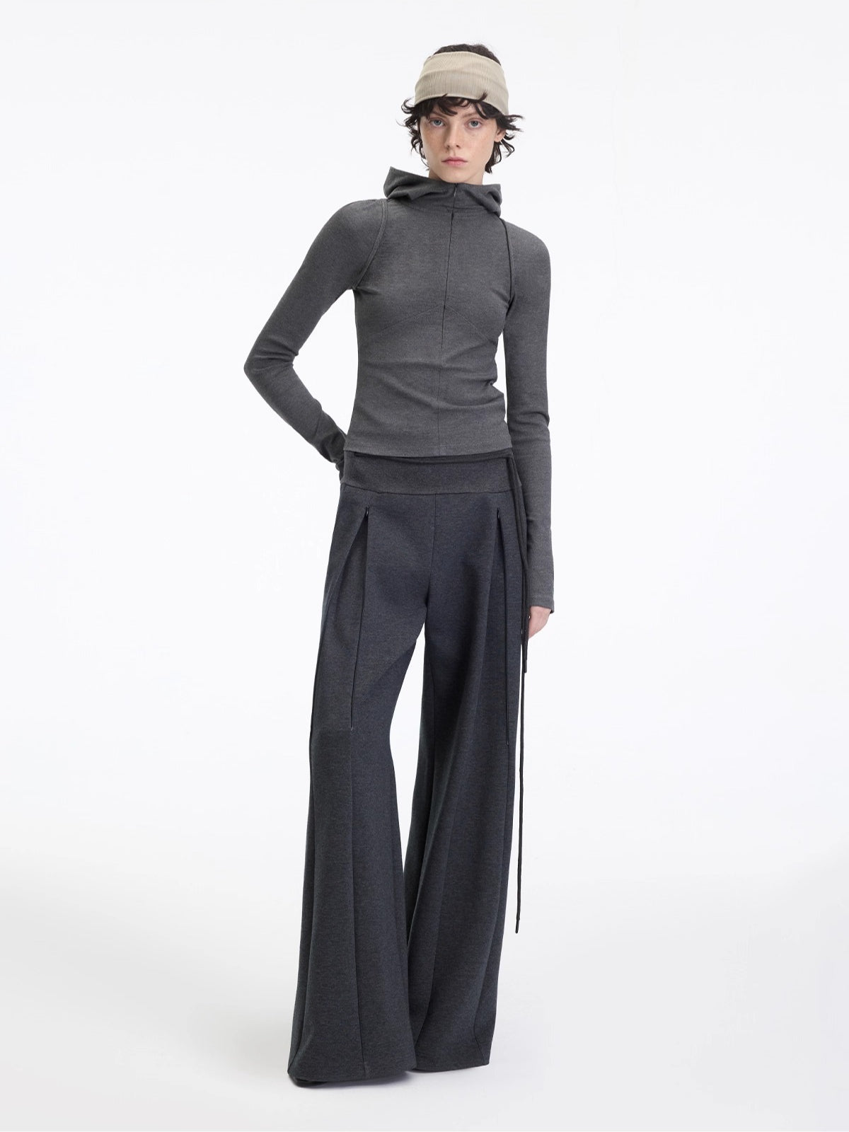 Antibacterial Lyocell Stretch Micro-Flare Pants