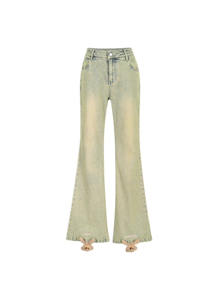 Vintage Slim Fit Flared Jeans