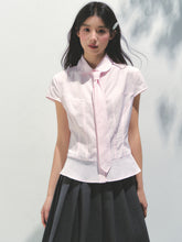 Pink Checkered Colorful Button Tie Shirt - CHINASQUAD