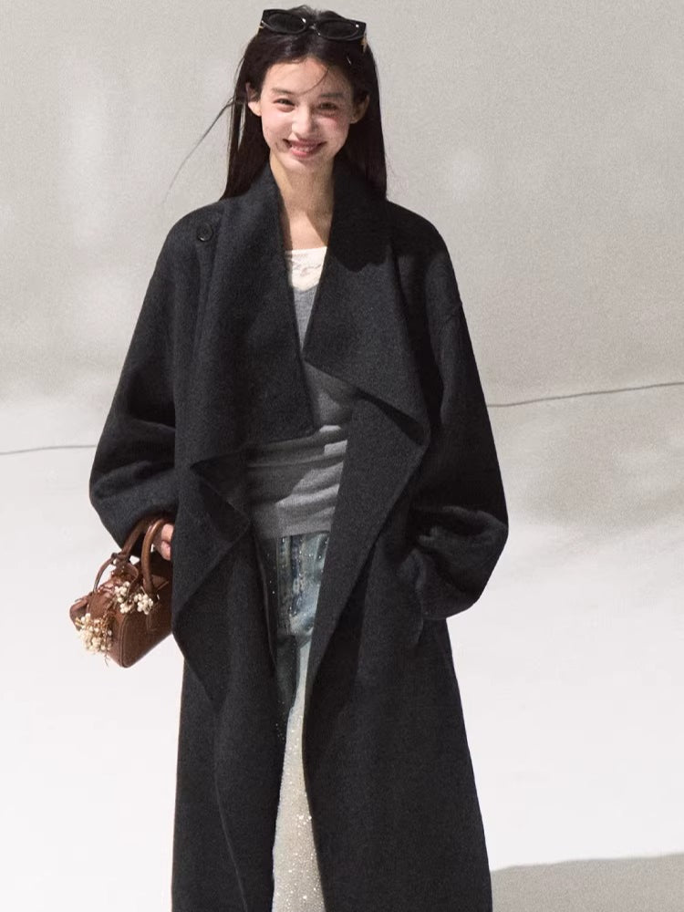 Tailored Pure Wool Long Coat