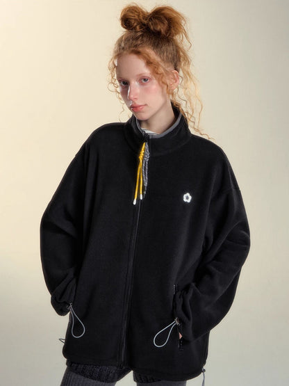 High-Neck Fleece Jacket