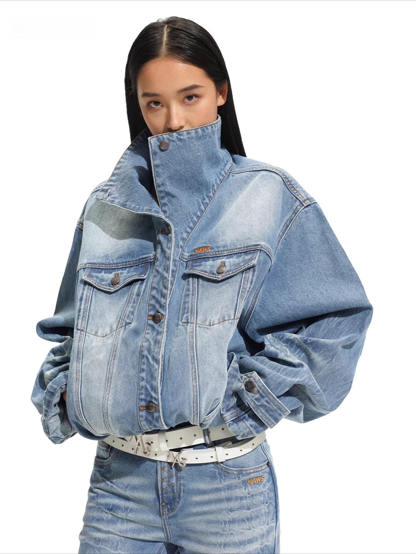 Equestrian Relaxed Denim Jacket