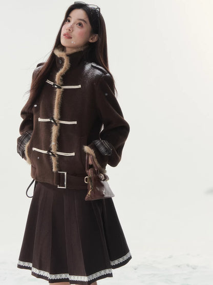 Vintage Duffle Wool-Blend Jacket