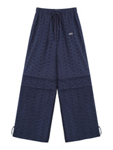 Hollow Embroidery Tie-up Casual Pants - CHINASQUAD