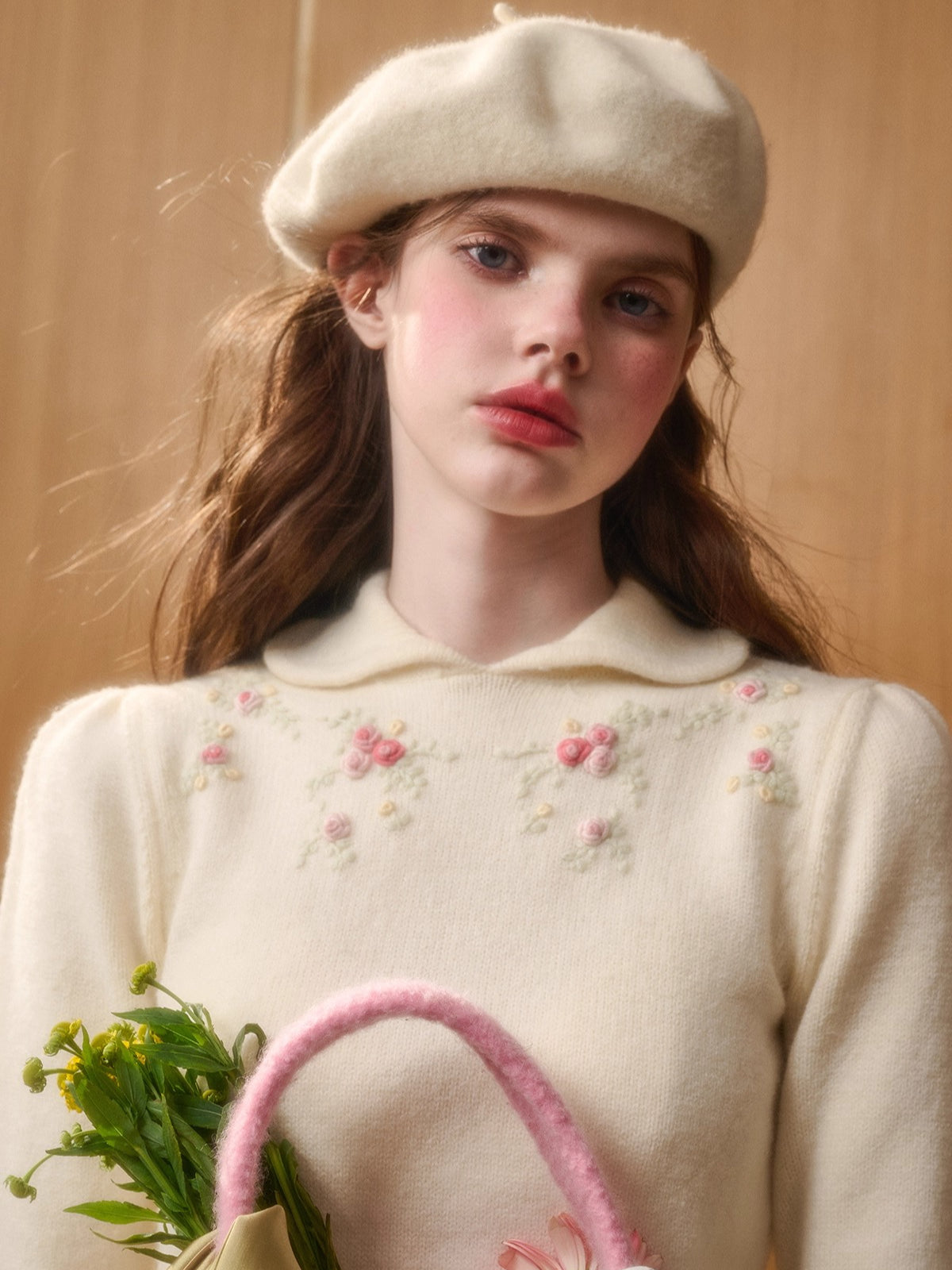 The Gift Hand-Embroidered Wool Sweater