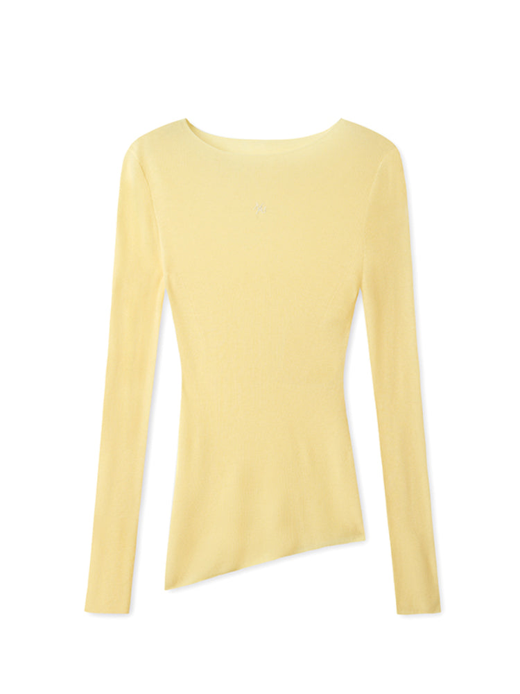 Wool Thin Crewneck Long-sleeve Blouse - CHINASQUAD