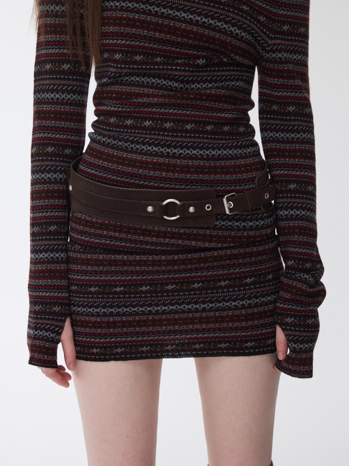 Vintage Suede Multi-Pocket Utility Waist Bag