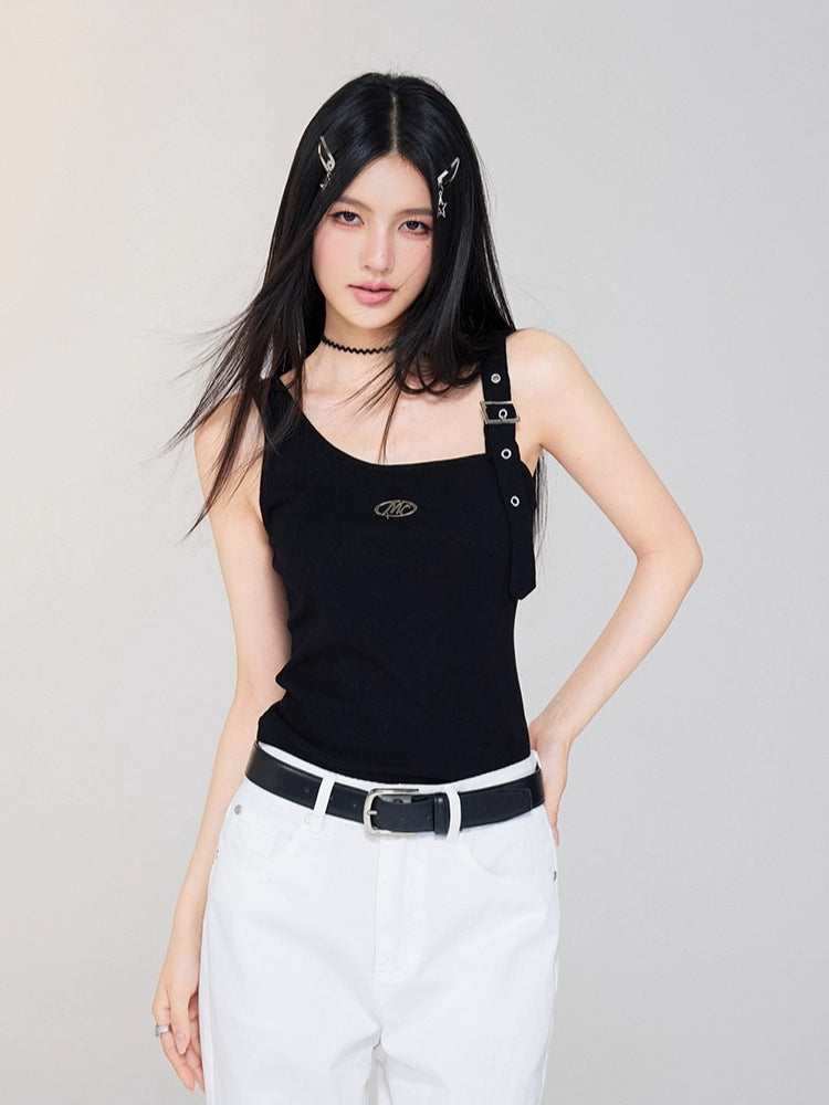 Irregular OfftheShoulder Vest