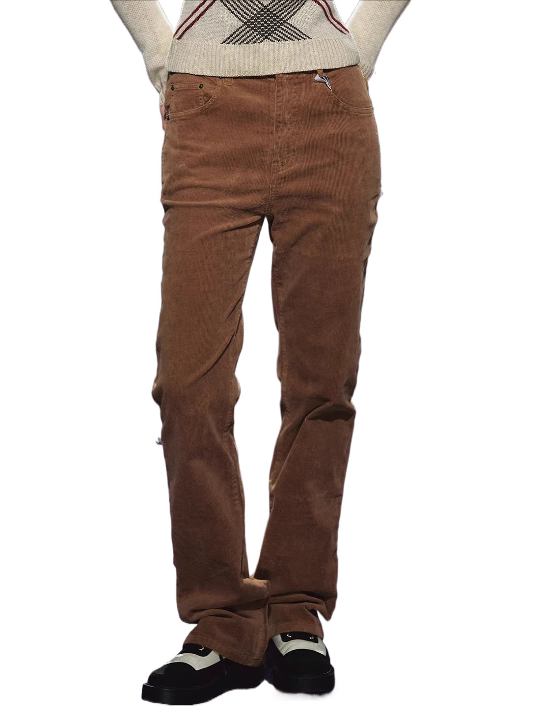 Vintage Corduroy Straight-Leg Pants
