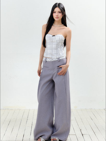 Chanel-Style Bustier Top &amp; Pant Set - CHINASQUAD