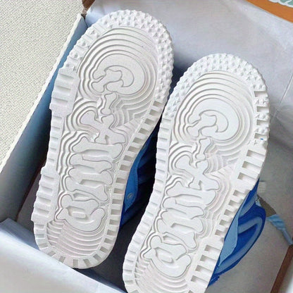 Dreamy Blue Chunky Casual Sneakers