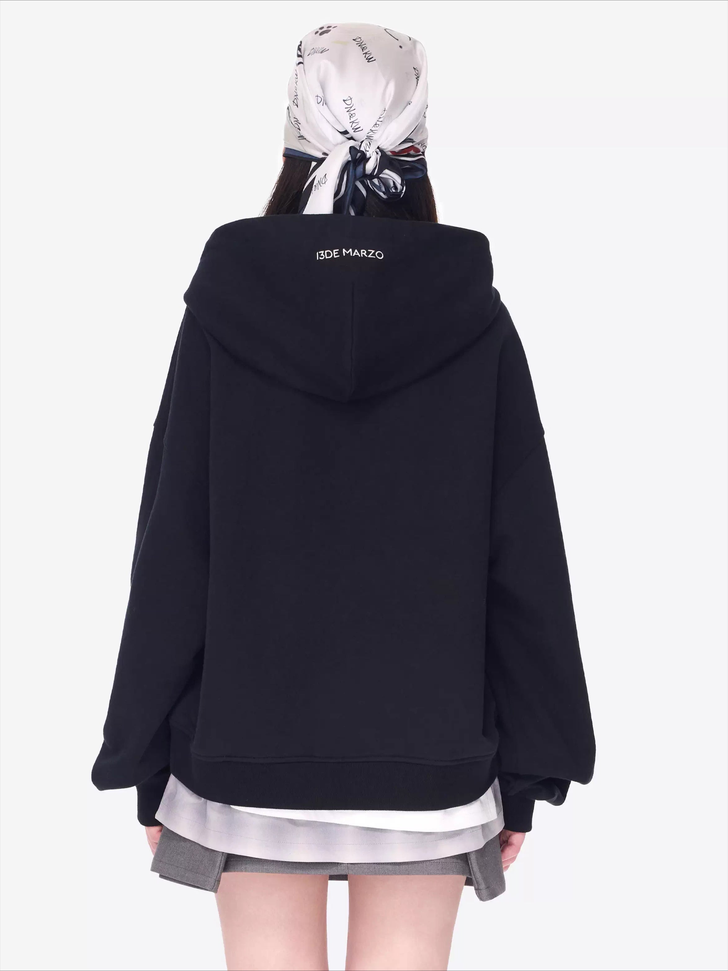 Sheriff Chain Detail Layered Hoodie