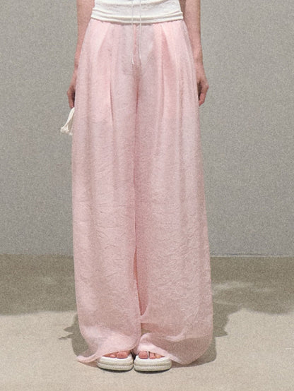 Childhood Tales Mesh Wide-Leg Trousers