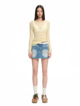 Wool Thin Crewneck Long-sleeve Blouse - CHINASQUAD