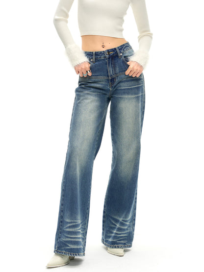 Handcrafted Whisker Straight Jeans