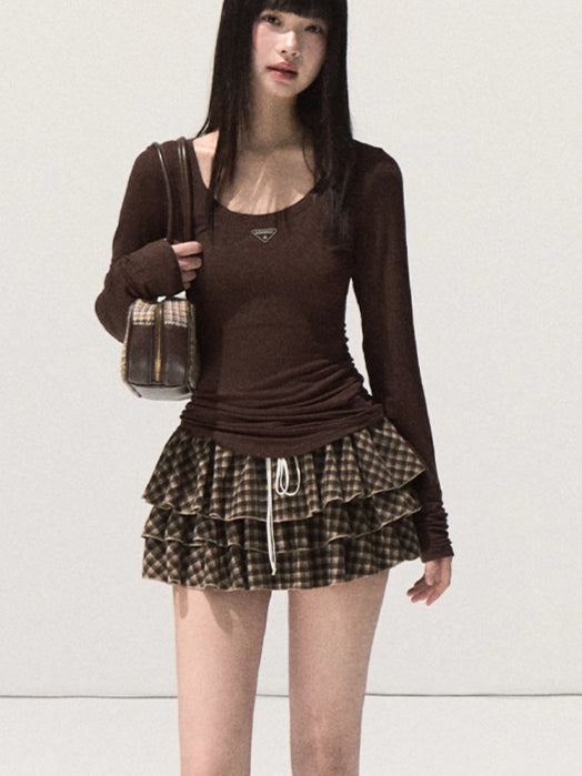 Wool Slim-Fit Long-Sleeve Base Knit T-Shirt