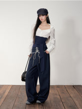 Navy Color-Blocking Shirt & Pants Set - CHINASQUAD