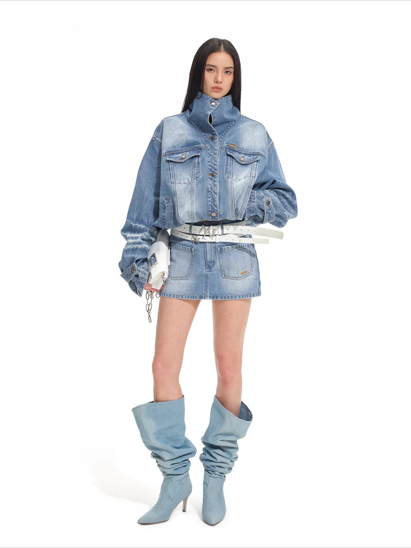 Equestrian Relaxed Denim Jacket