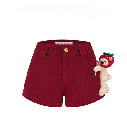 Lollipop V-Waist Slim-Fit Shorts