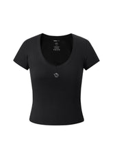 V-neck Fitted Crew-neck T-shirt - CHINASQUAD